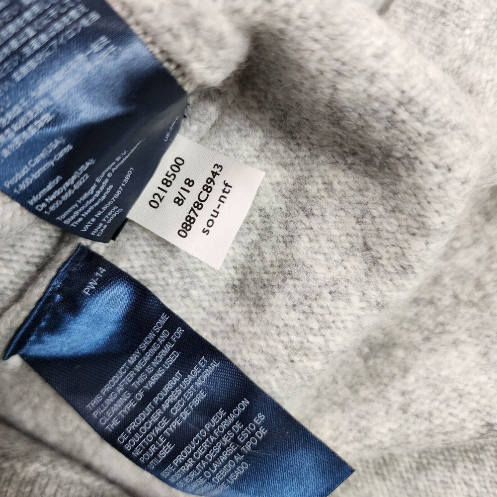 Tommy Hilfiger Mens Gray Turtle Neck Wool Blend Sweater Spellout Size XL Soft - Picture 7 of 7